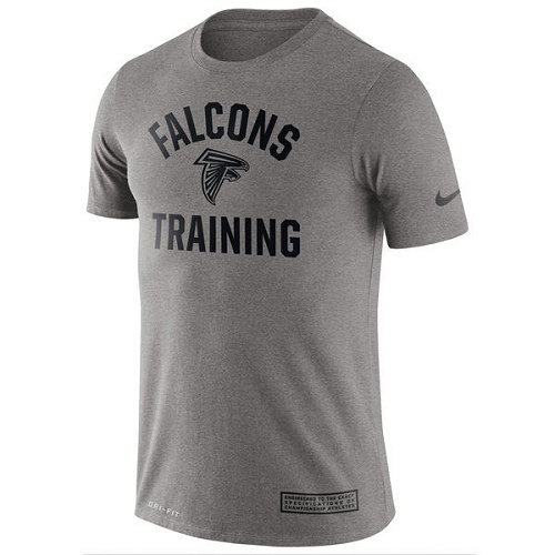 NFL Men's Atlanta Falcons Nike Heathered Gray Training Performance T-Shirt